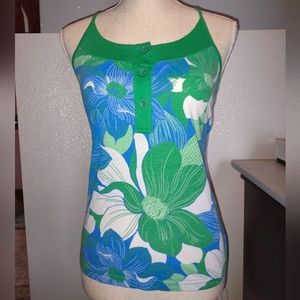 Gorgeous Tropical Flower Print Tank